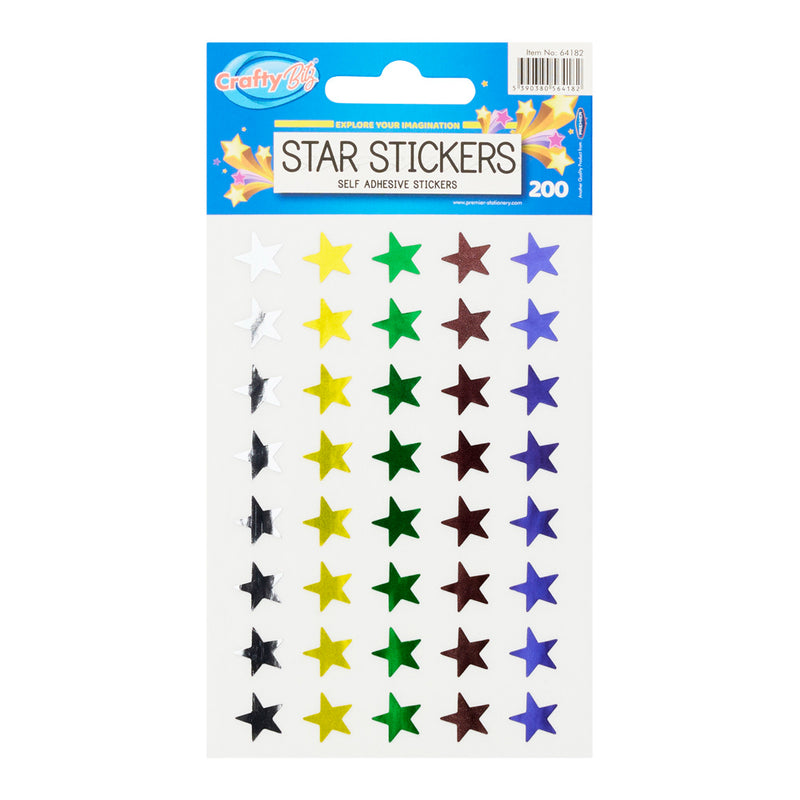 Crafty Bitz Star Stickers - Pack of 200