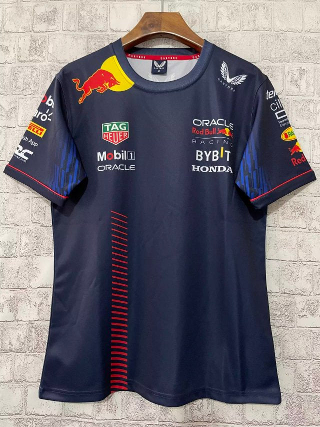 2023 Castore Red Bull Racing F1™ Max Verstappen #1 T-shirt- Men Navy ...