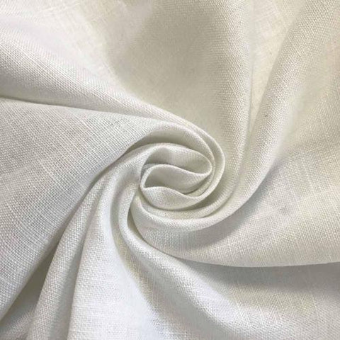 white color Linen Fabric