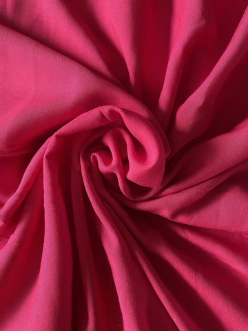 red rose color rayon fabric