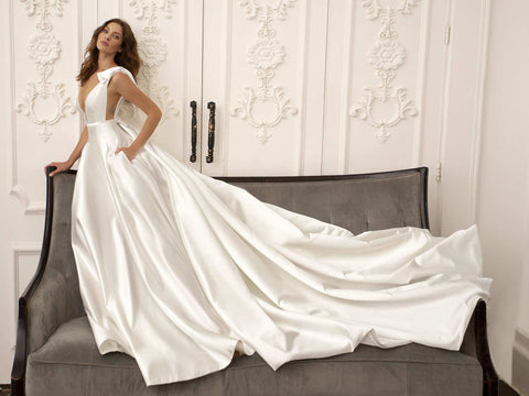 silk wedding dresses