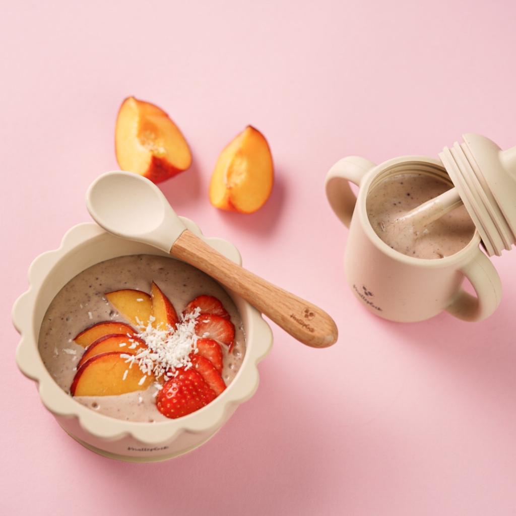 Smoothie with nectarine and strawberry flavor – Knatteplock