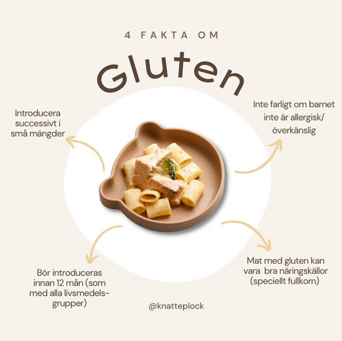 Fakta om glutenintroduktion till barn