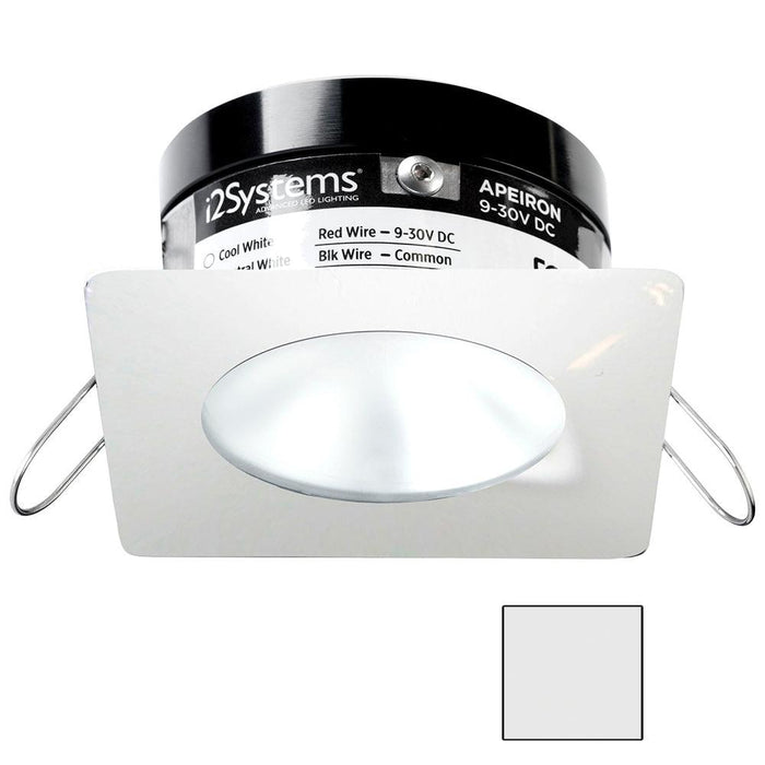 i2Systems Apeiron PRO A503 - 3W Spring Mount Light - Square/Round - Cool White - White Finish [A503-32AAG] - AFC Distributing Co.