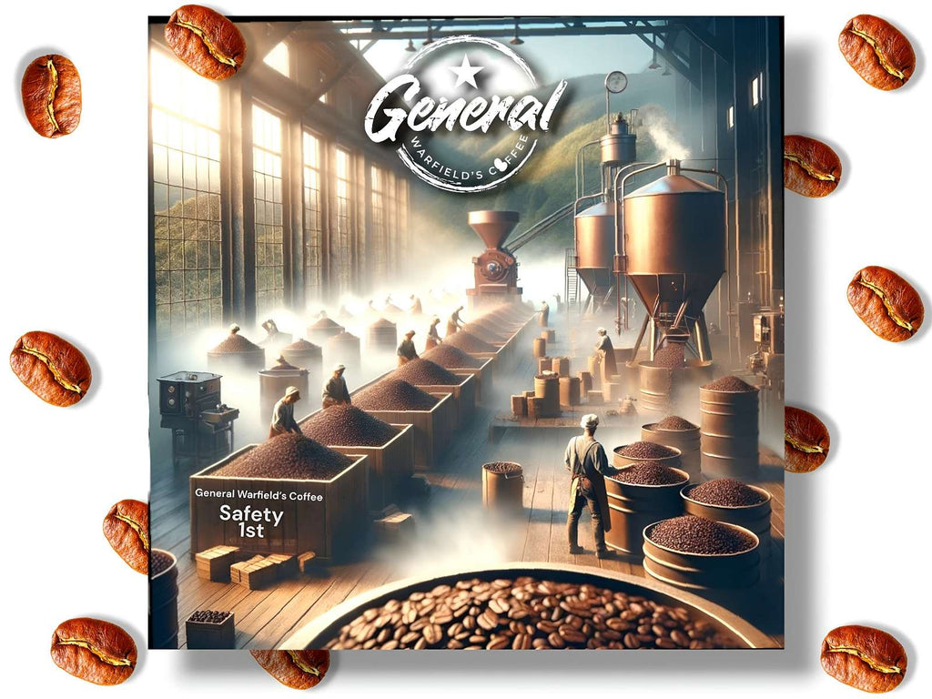 Representation that General Warfield’s coffee processing prioritizes customer safety first