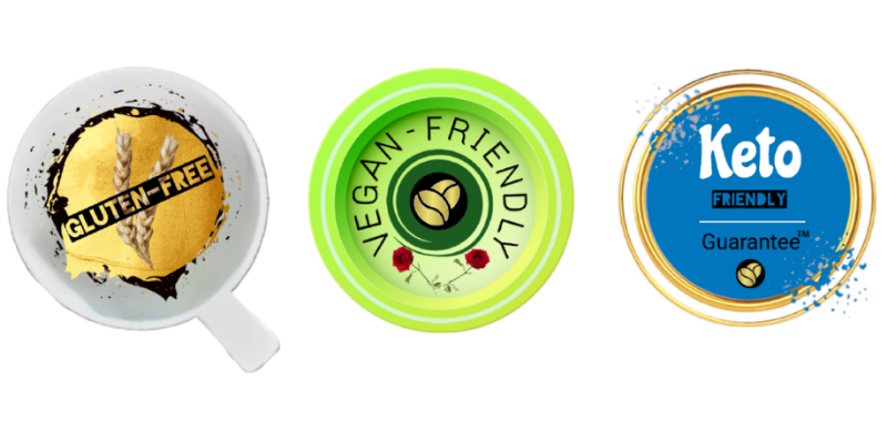 Gluten-free, Vegan-friendly and Keto-friendly coffee