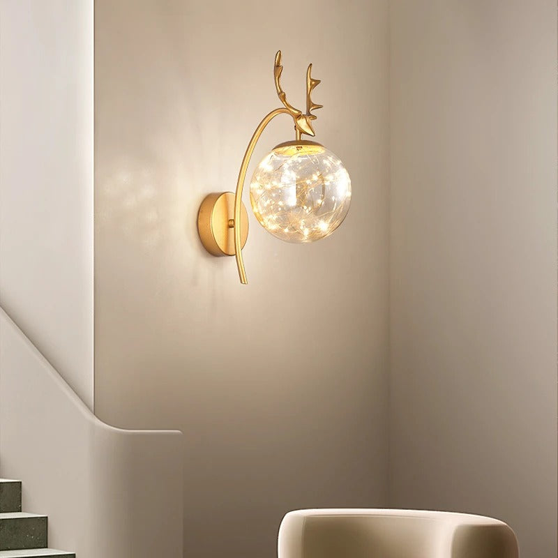 reindeer wall light