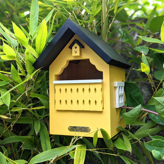 Maison d'oiseaux en bois en gris d'alimentation pour oiseaux Birdhouse  Birdvilla