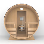 Saunasnet Outdoor Barrel Sauna With Glass Window