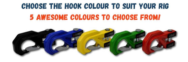 choose from 5 winch hook colours