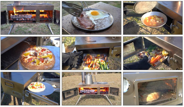 food prepared on Winnerwell camping stoves