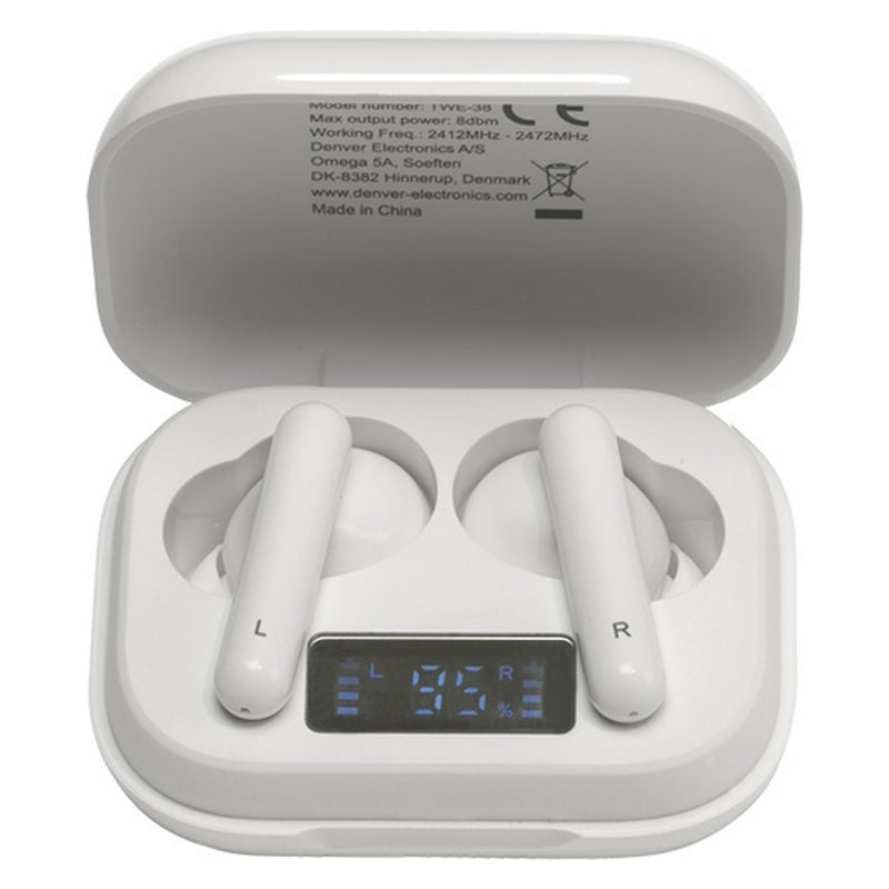 Bezit Ver weg park Bluetooth Headphones Denver Electronics TWE-38 300 mAh White – Epacktime
