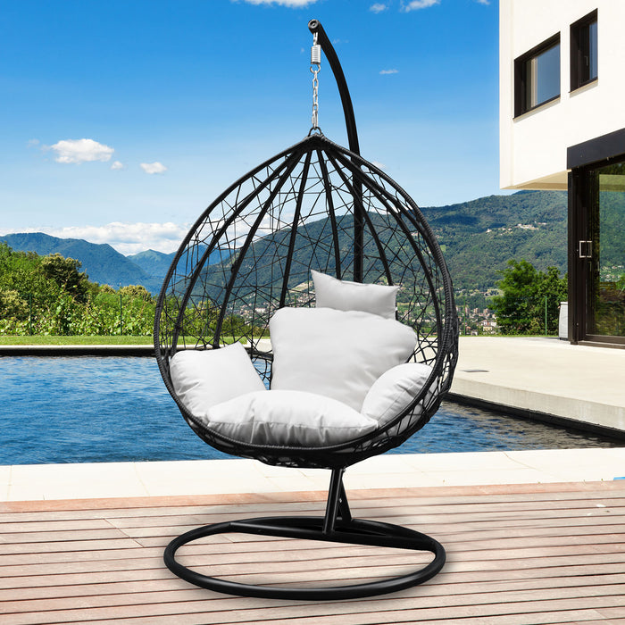 rattan garden egg chairs