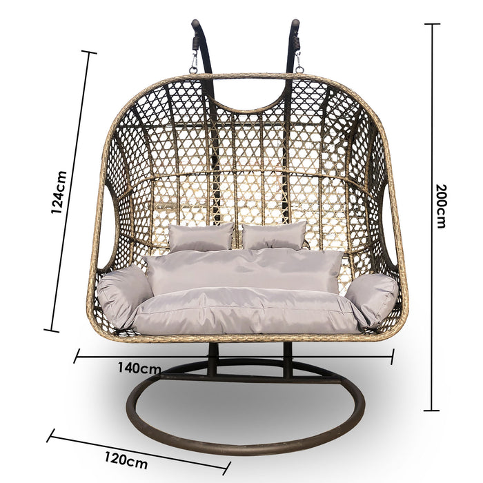 garden double rocking chair