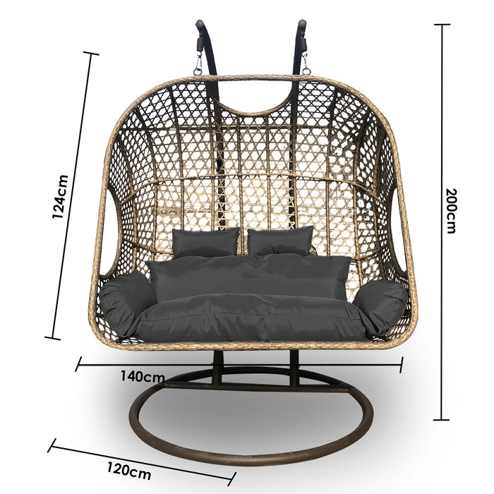 garden double rocking chair