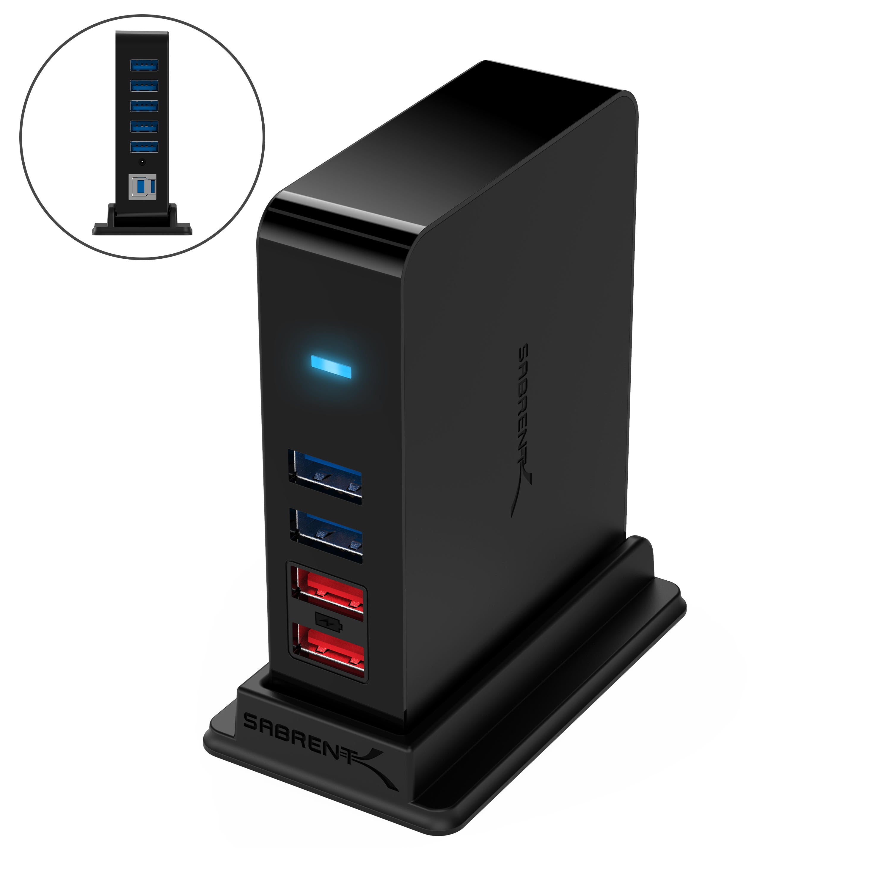 7 Port USB 3.0 HUB + 2 Charging Ports -