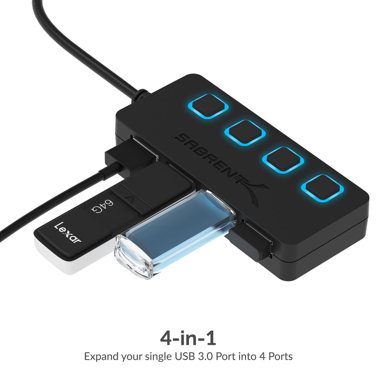 4 Port USB 3.0 Hub