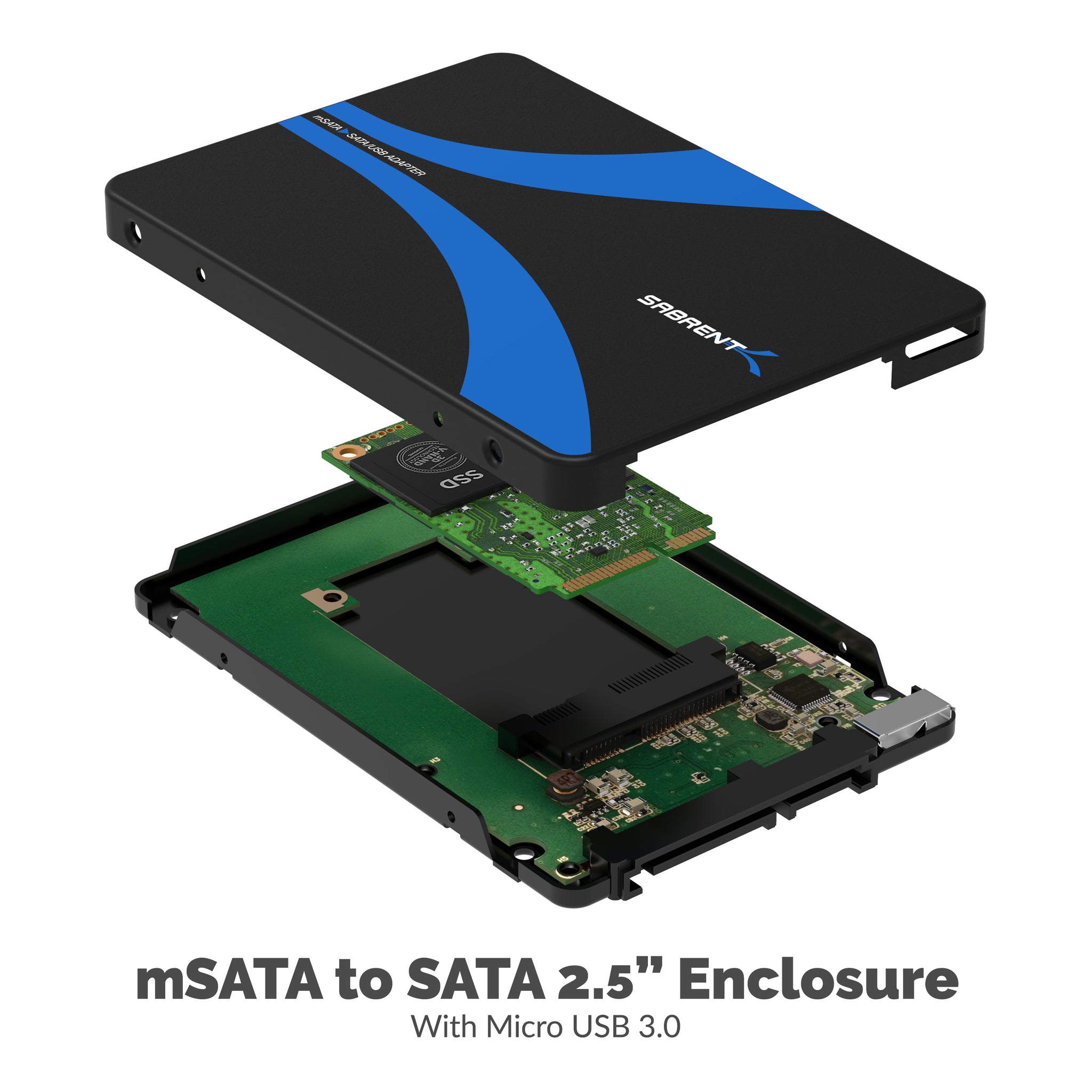mSATA to USB 3.0/2.5-Inch SATA Adapter Sabrent
