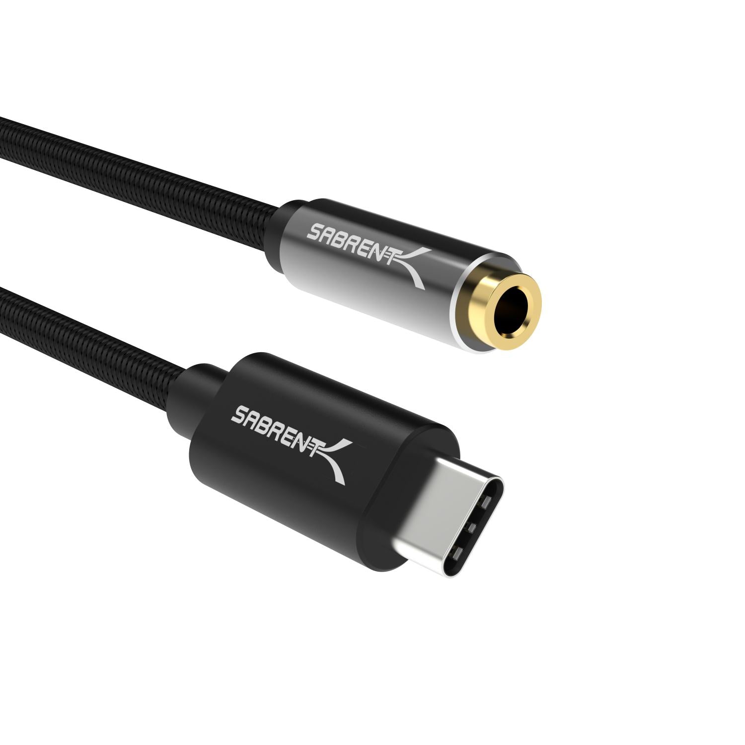 Corredor proteger hardware USB Type-C to 3.5mm Audio Jack Active Adapter 20" Cable - Sabrent