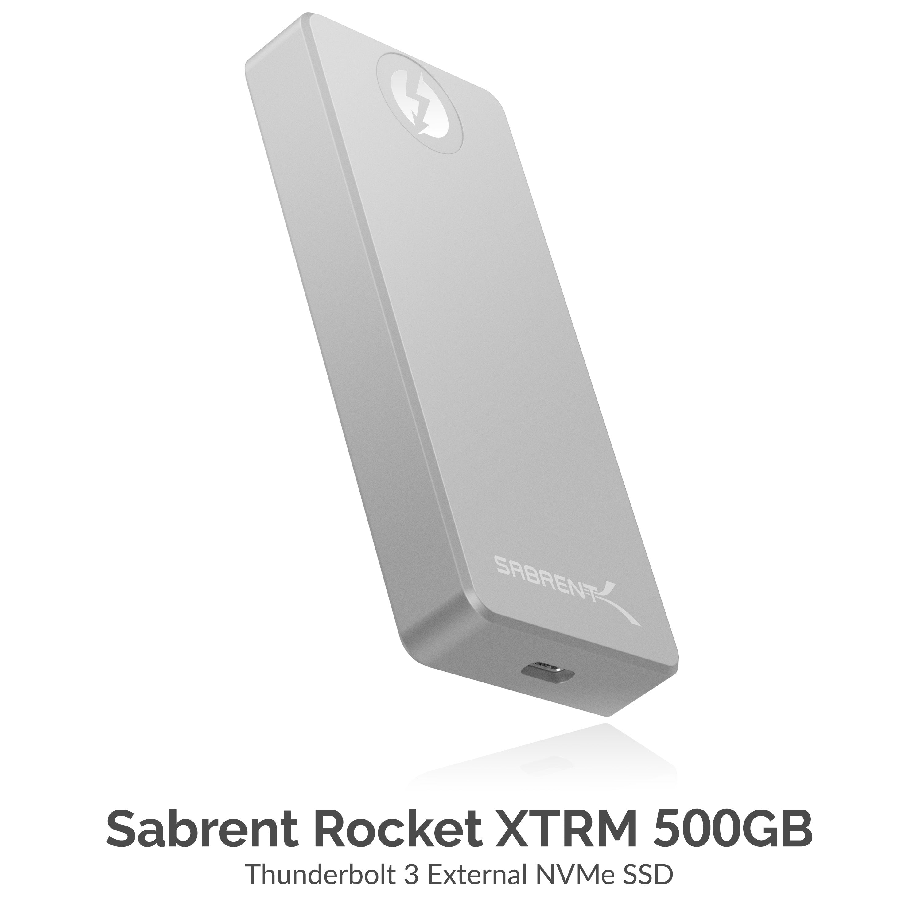 Sabrent Rocket XTRM 500GB Thunderbolt 3 External SSD to 2400MBs/24