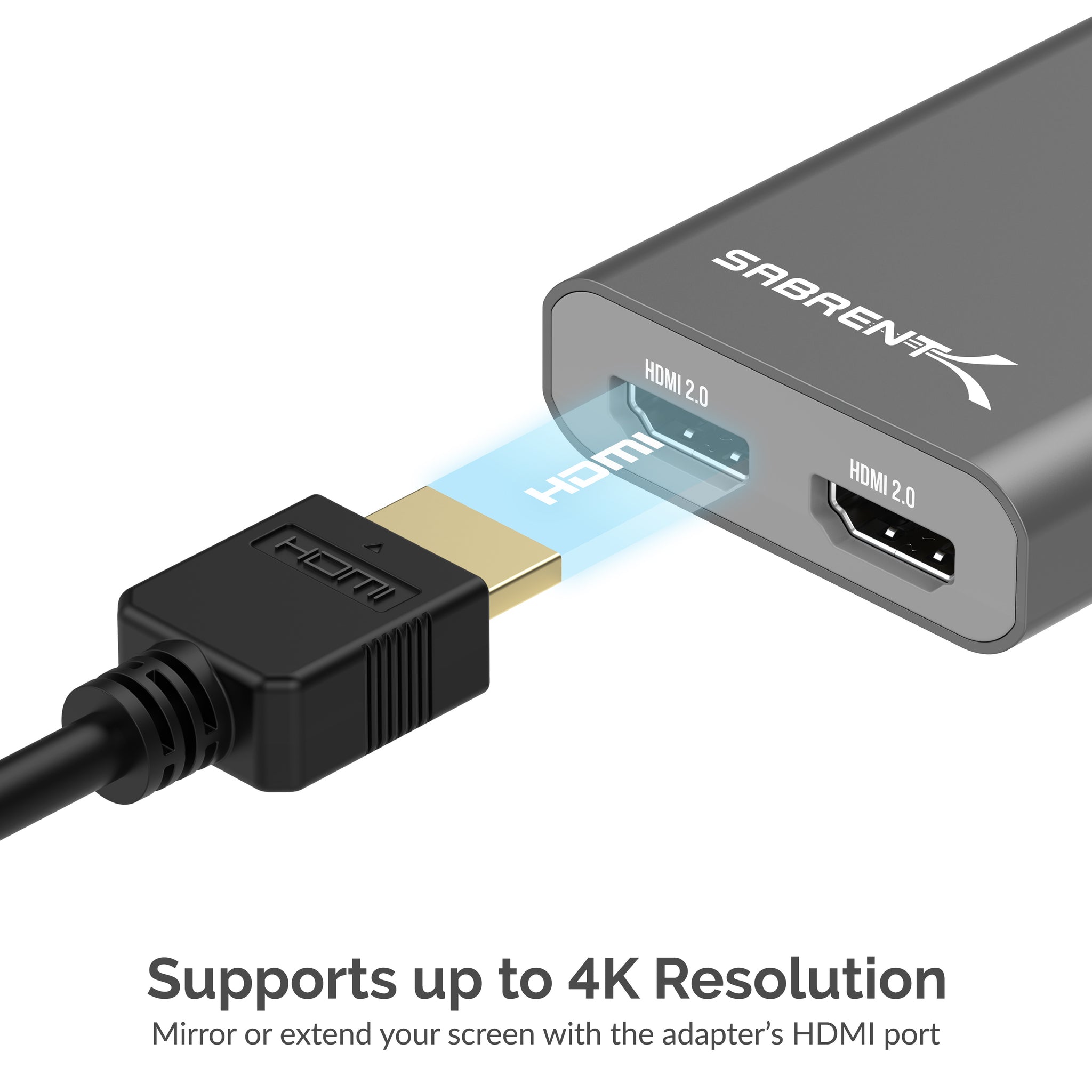 zebra saai gebruiker Thunderbolt 3 to Dual HDMI 2.0 Adapter - Sabrent