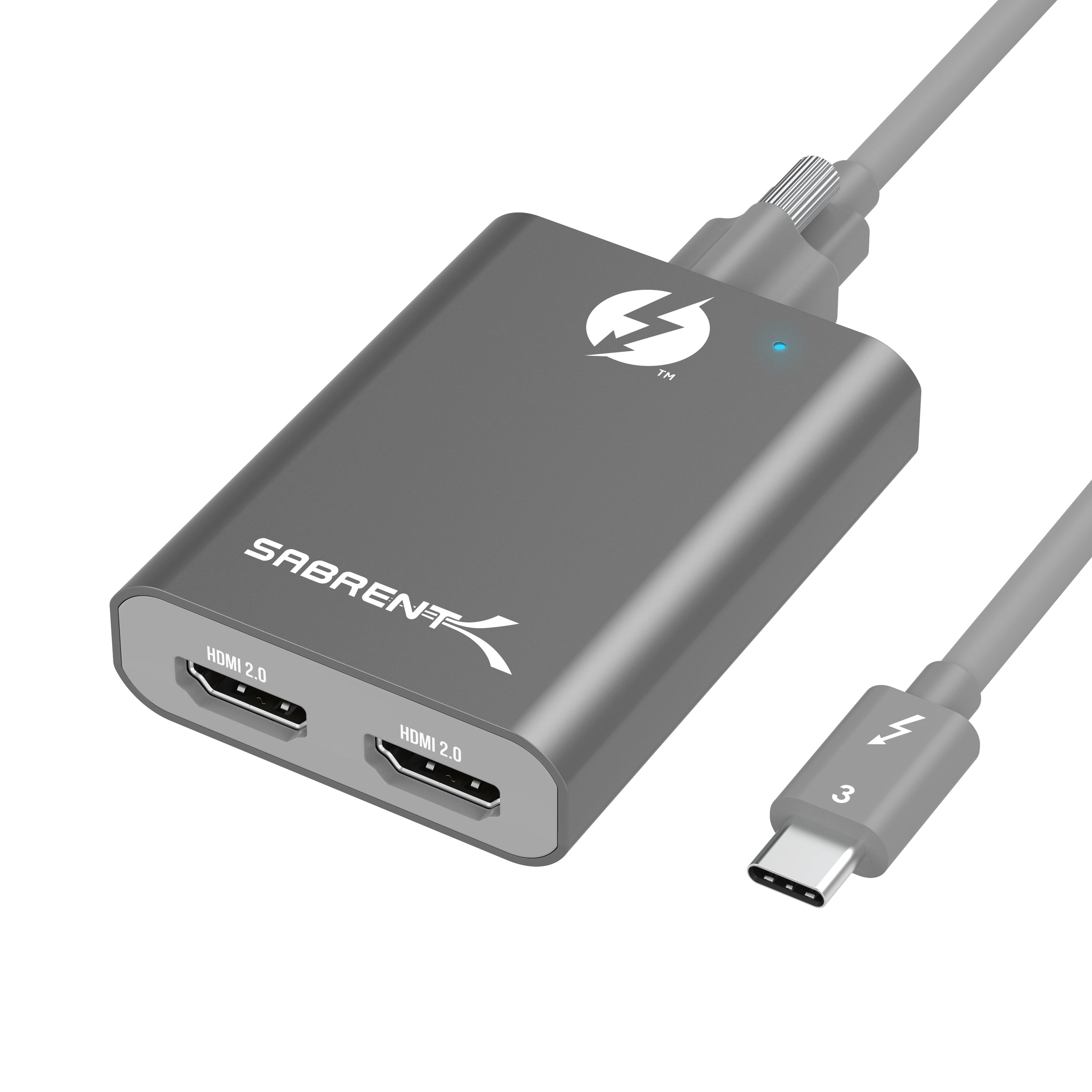 Koreaans warmte Beoefend Thunderbolt 3 to Dual HDMI 2.0 Adapter - Sabrent
