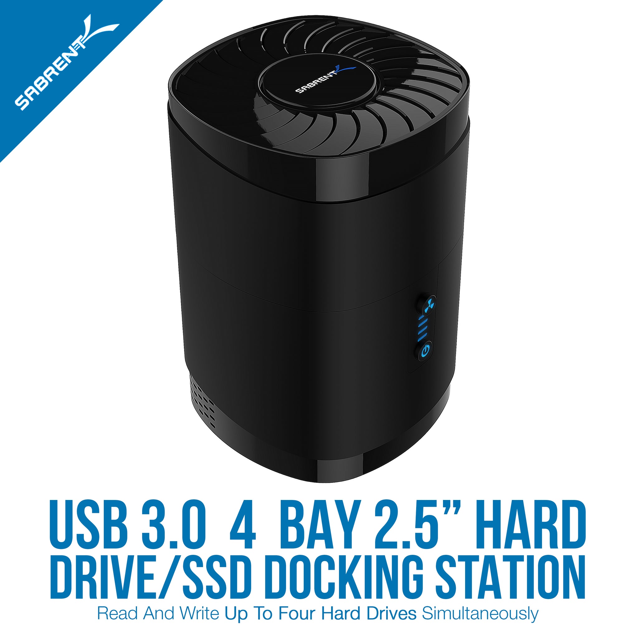 indendørs Produkt væg USB 3.0 4 Bay 2.5" Hard Drive/SSD Docking Station with Fan - Sabrent