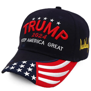 Cool Donald Trump 2024 USA Baseball Cap - Keep America Great - Frank Quotes Merch