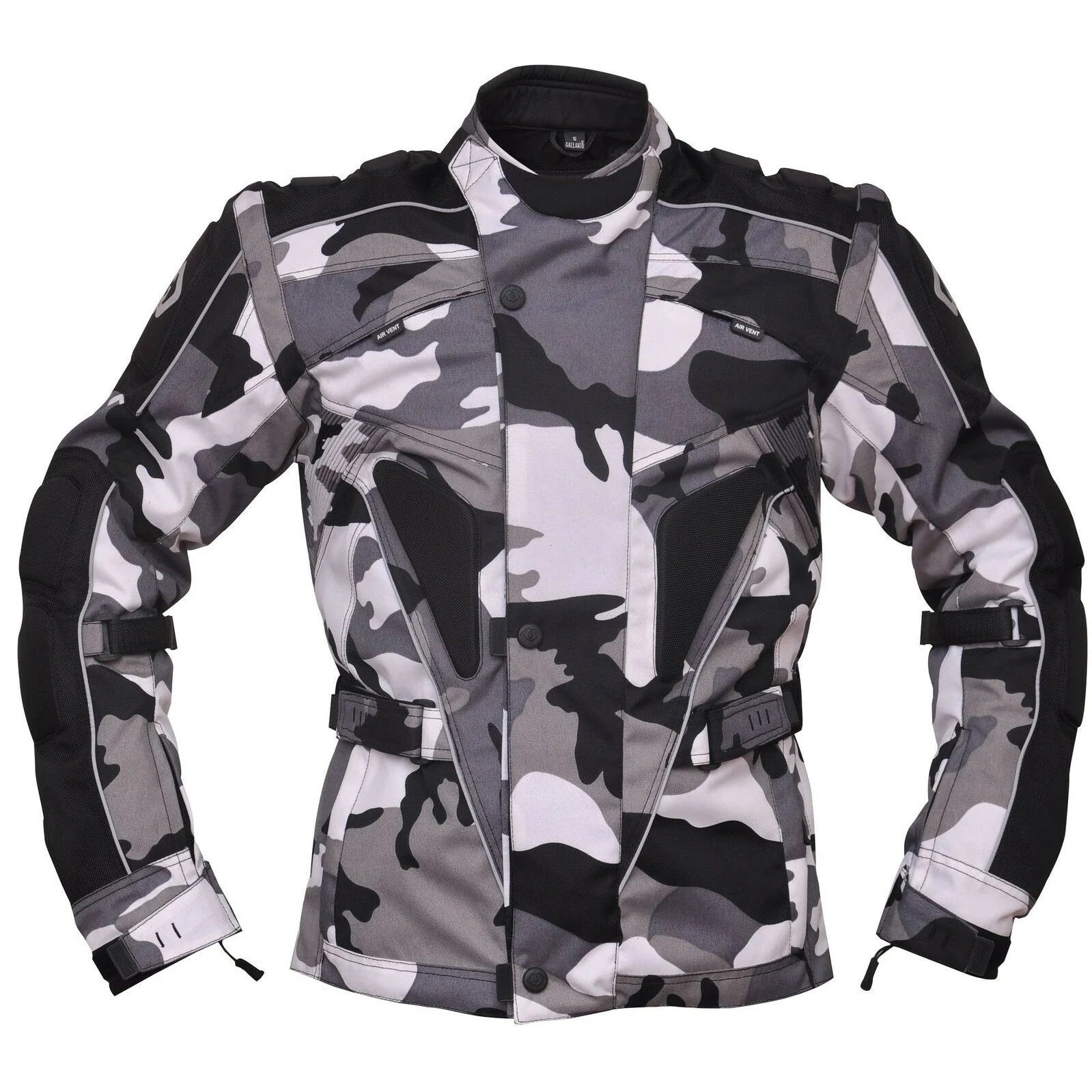 Camouflage Textile Military Motorcycle Armoured Biker Jacket in