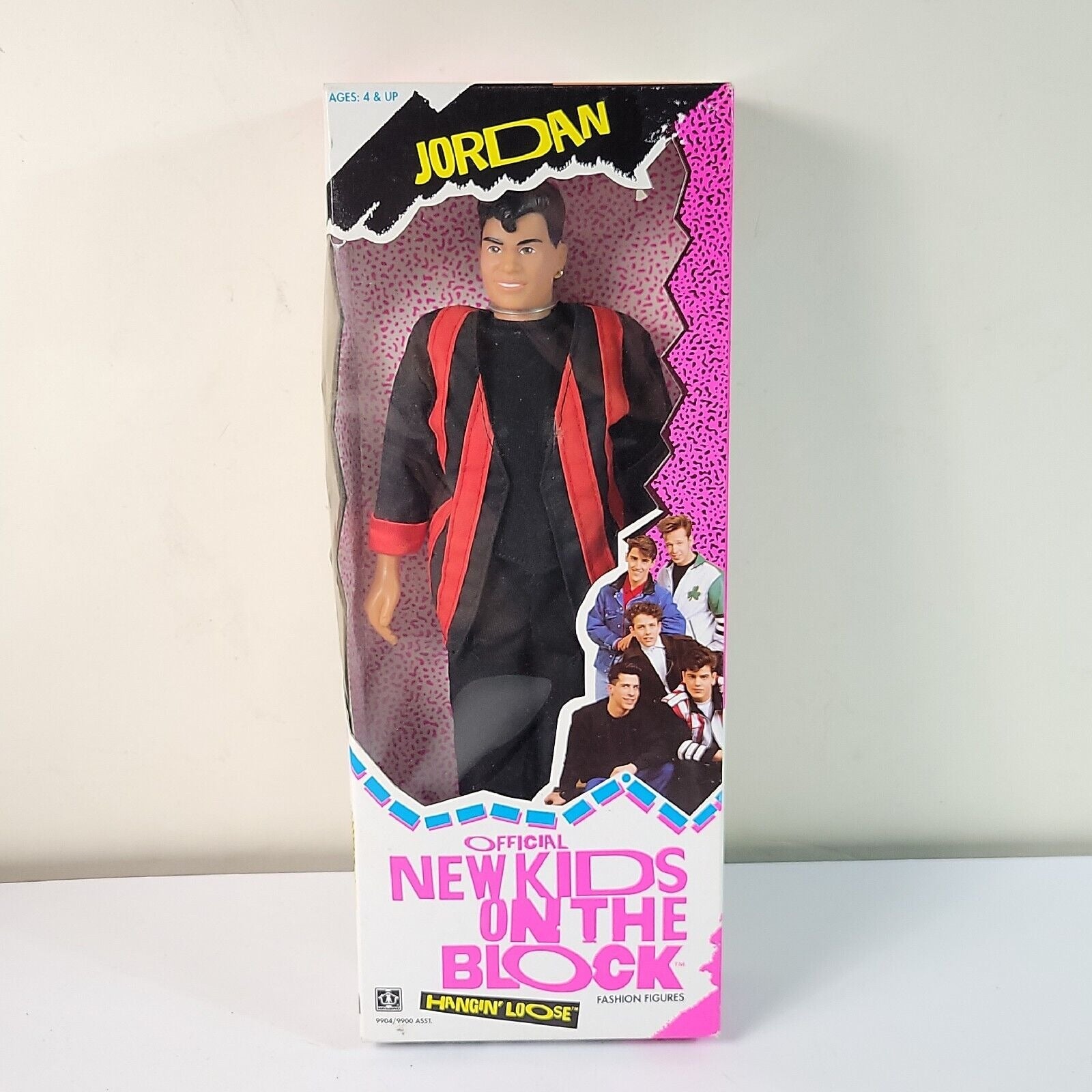 New Kids On The Block Doll Jordan Fashion Figure NKOTB Hangin Loose Hasbro 1990