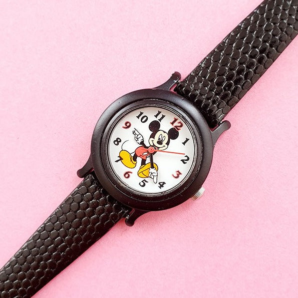 Vintage Black Mickey Mouse Seiko Women's Watch | Vintage Disney Watch –  Watches for Women Brands