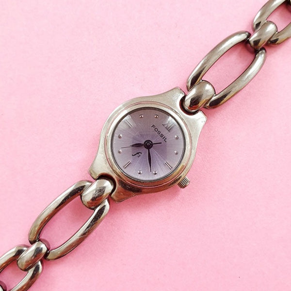 Vintage Silver-tone Fossil Watch for Women | Fossil Occasion Watch