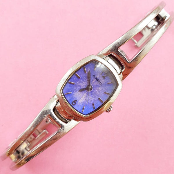 Vintage Silver-tone Fossil Watch for | Fossil Branded Watch – Watches for Women Brands