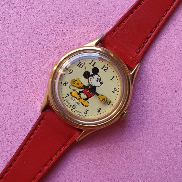 Vintage Gold-tone Mickey Mouse Watch for Her | Disney Memorabilia – Watches  for Women Brands