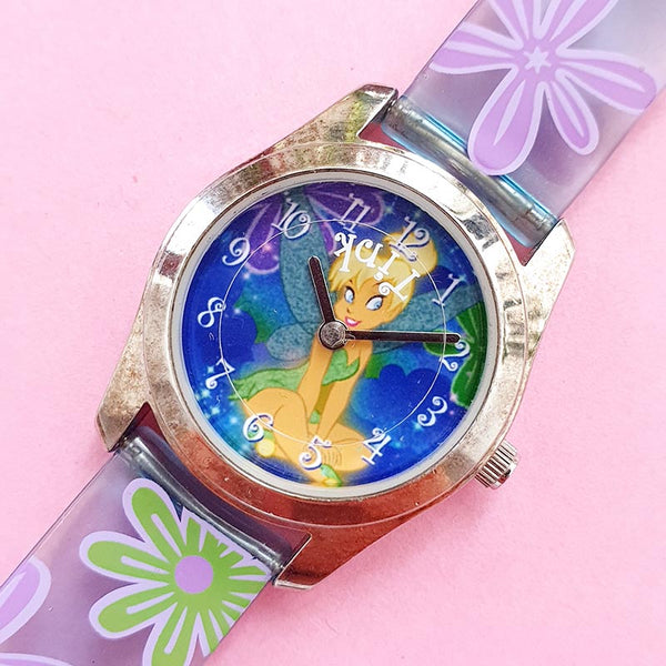 NEW Disney Ladies Tinkerbell Gold Flower Bracelet Watch Retired