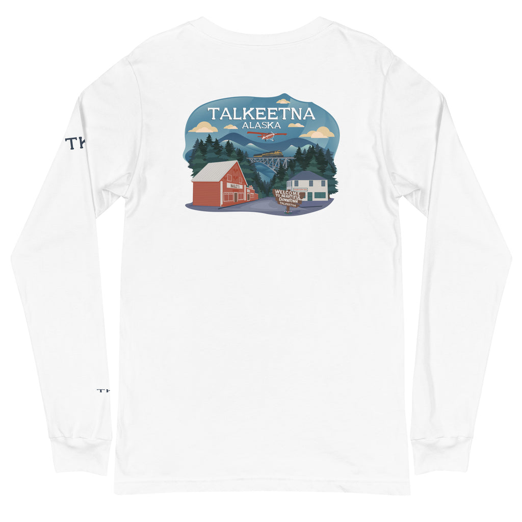 AK Camp Long Sleeve - White Lettering – Anchorage Daily News Store
