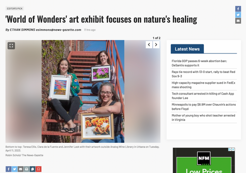 Wonders of the World Show got featured in the News Gazette!