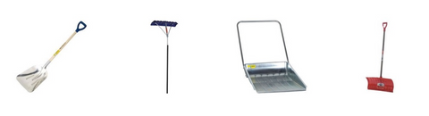 the different roof snow removal tools