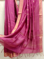 Soft Premium Quality Handloom Munga Tussar Silk Saree