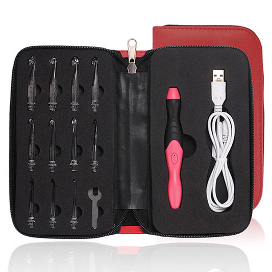 9 in 1 Light Up Crochet Hook Set USB Rechargeable Ergonomic Crochet Hooks  LED Lighted Knitting Hook Tools With Crochet Hook Case