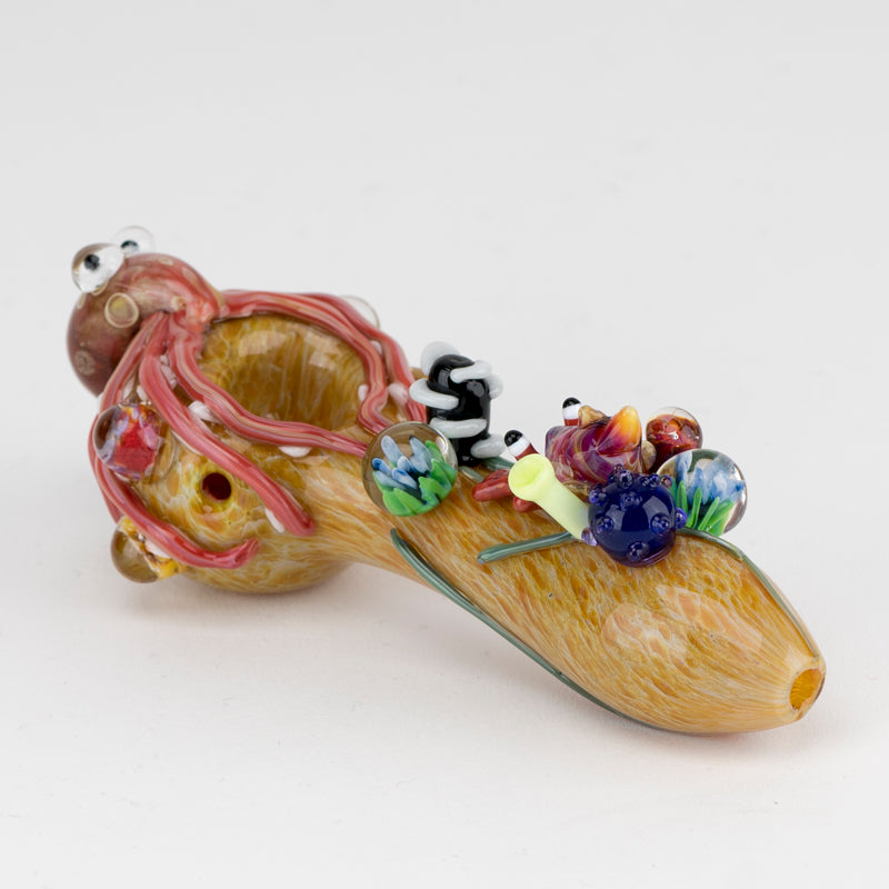 Tree Spoon Pipe: Glass by Mouse – Prism Glassworks