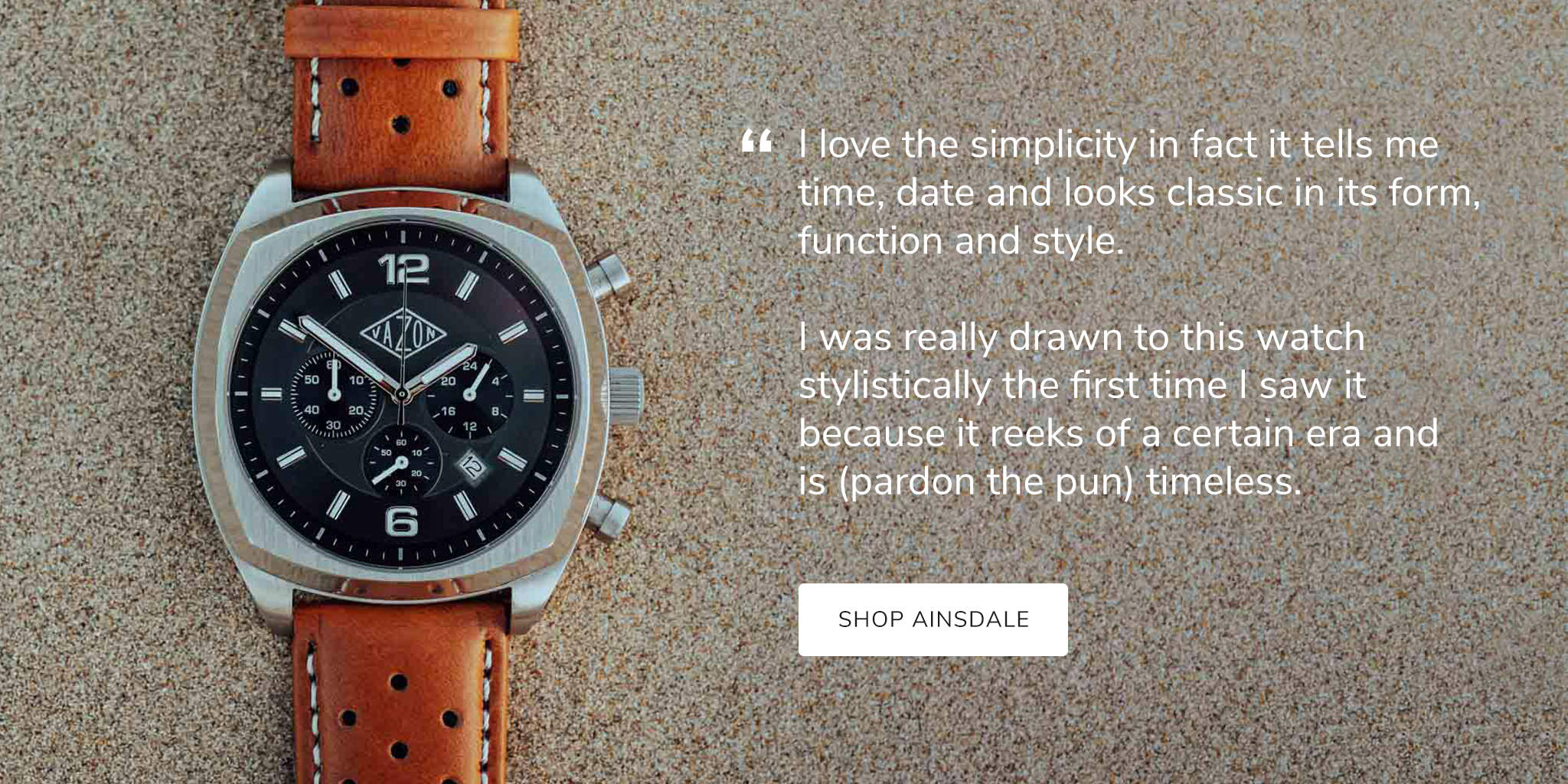 The Ainsdale Watch by Vazon Watches