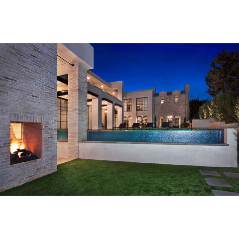 LVDUN High quality modern design wrought iron exterior double doors with double glass
