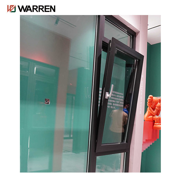 Warren new design double glass aluminium hurricane proof vertical turn tilt windows vertical aluminium window