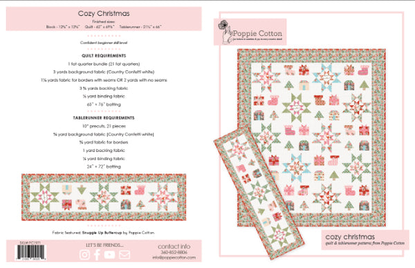 cozy christmas pattern image