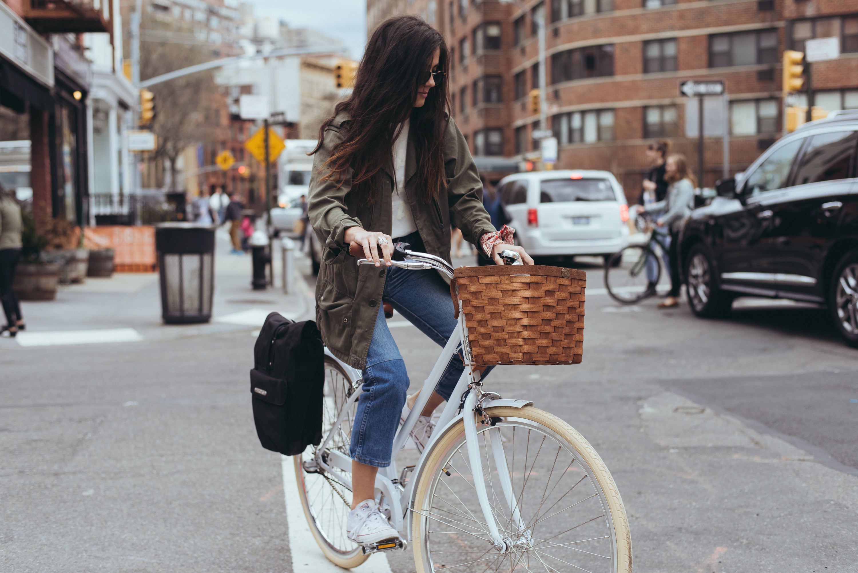 white dutch bike