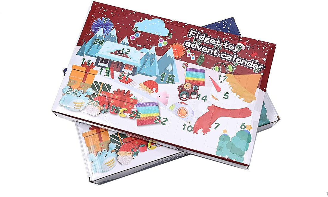 Advent Calendar 2021 Fidget Toy Box for Kids, 24DAYS Christmas Countdo