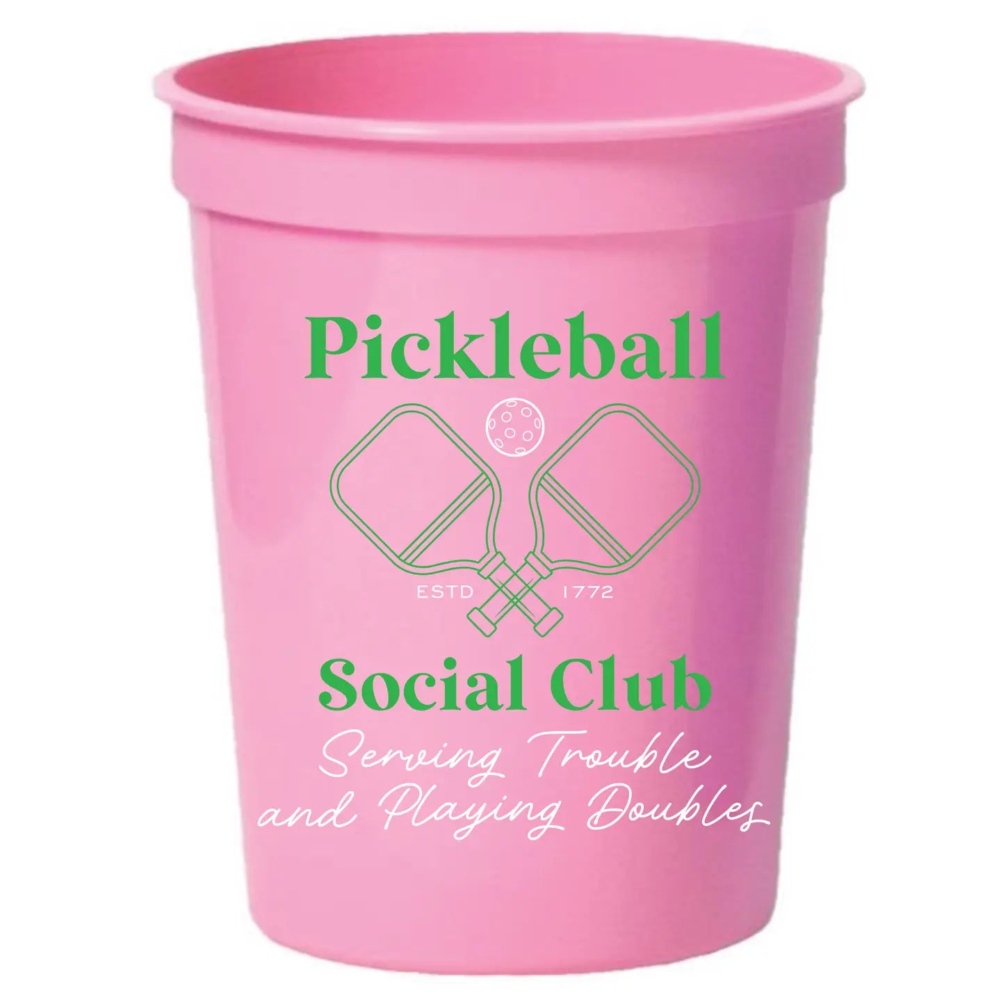 SET of 6 Pickleball Social Club Stadium Cups