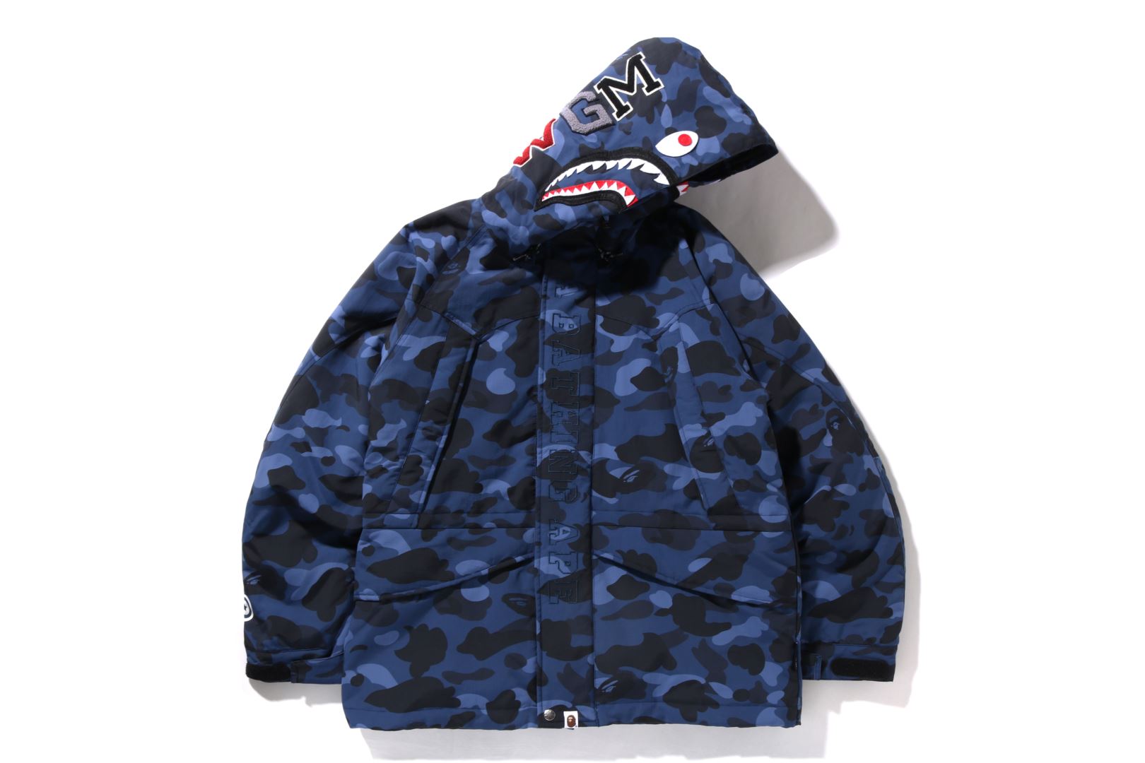 COLOR CAMO SHARK SNOWBOARD DOWN JACKET – uk.bape.com