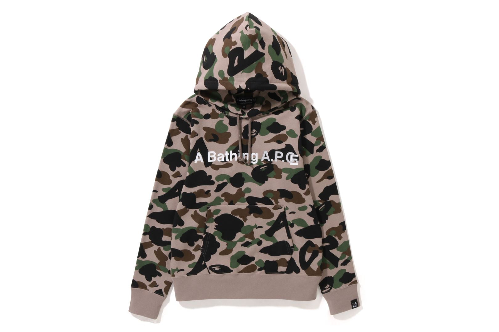 BAPE® X A.P.C. CAMO WIDE PULLOVER HOODIE